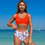 Sexy High Waisted Bikini 2026 Push Up Swimsuit Female Swimwear Women Retro Bikinis Set Bather Swimming Beach Wear Bathing Suit