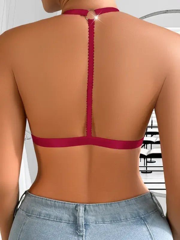 1pcs Fashion Style Women's Bras No Pad Wire Free 3/4 Cup Sexy Brassiere Backless Sexy Lingerie No Adjustable Female Underwear