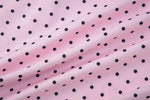 FDYOUI Women's Polka Dot Print Pink Swimsuit Lace-up Bras Panties Split Skirts 3 Pieces Bikinis Sets Bathing Suit Beach Swimwear