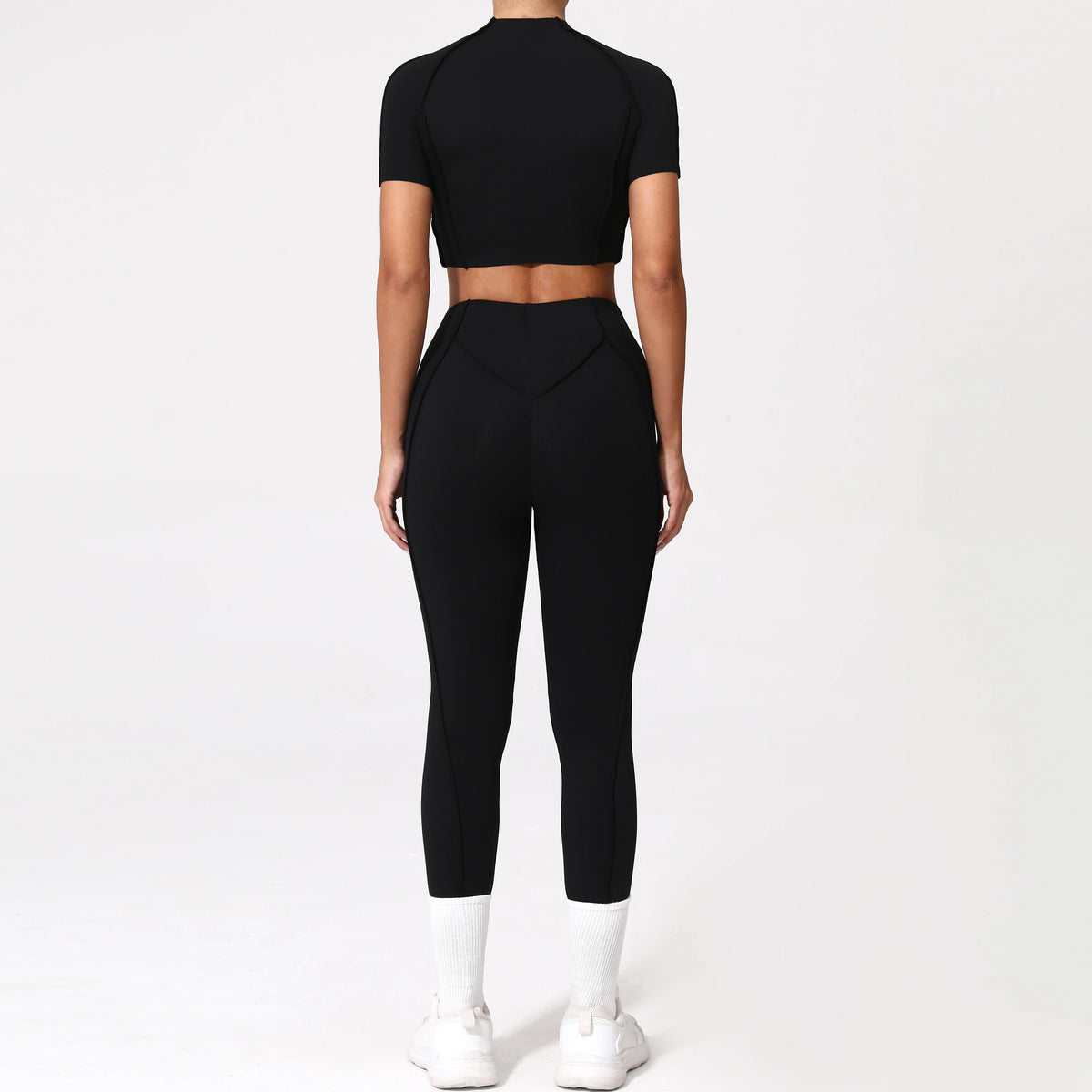 2PCS Yoga Suit Sports Set Women Quick-Drying Gym Set Women Tracksuit Running Workout Long Sleeve Sports Shirt Yoga Clothing