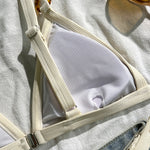 DEKA Brazilian Patchwork Bikini Set Women's Swimwear Female High Waisted Swimsuit Swimming Wear Bathing Suits Bikini Beachwe