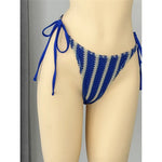 4PCS Striped With Long Sleeve Pants Bikini Female Swimsuit Women Swimwear Bather Bathing Suit Swim Four-pieces Bikini set K8072