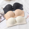 Sexy Lace Push-Up Strapless Bralette with Non-Slip Band And Removable Straps for Wedding Party Summer Outfits