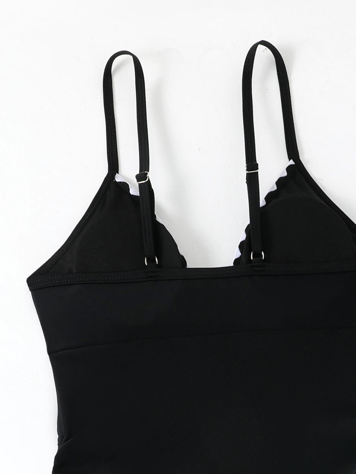 2026 Strappy Swimsuit One Piece Drawstring V-neck Swimwear Women Sexy Black Bathers Bathing Swimming Swim Suit Female Beachwear