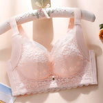 Spring And Summer New Five-breasted Thin Hole Cup Breathable Bra Without Underwire, Breast-proof Sagging Underwear Looks Thin Bh