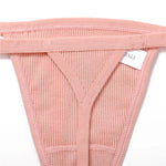 3Pcs/set Cotton Thongs M-XL Sexy Bikini Panties Women T-Back Underpants Girls Low Waist G-string Underwear Female Lingerie 2022