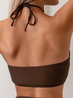 2026 Halter Wrinkled High Neck Female Swimsuit High Waist Bikini Women Swimwear Two-pieces Bikini set Bather Bathing Suit Swim