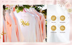 10 Pcs Women Bride Kimono Robe Embroidered Getting Ready Satin Bridesmaid Robes for Wedding Party Bridal Shower