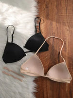 MOYISU French Triangle Cup Underwear Women's Thin Straps Beautiful Back Halter Invisible Front Buckle Bra Thin Seamless Bra