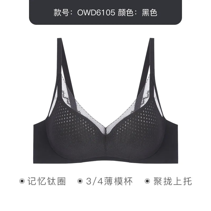 Breathable Quick To Dry Underwear Women's Comfortable Underwear Seamless Bra Seamless Soft Support Breast Anti Sagging Bra
