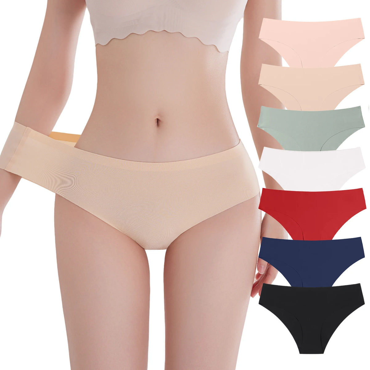 Women Sexy Panties LingerieHigh Waist Seamless Underwear Breathable Comfort Briefs S-2XL Thong