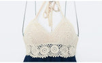 Women knitted Tankinis High Waist Bikini Set Handmade Crochet Bikinis Bathing Suit Beachwear For Asian