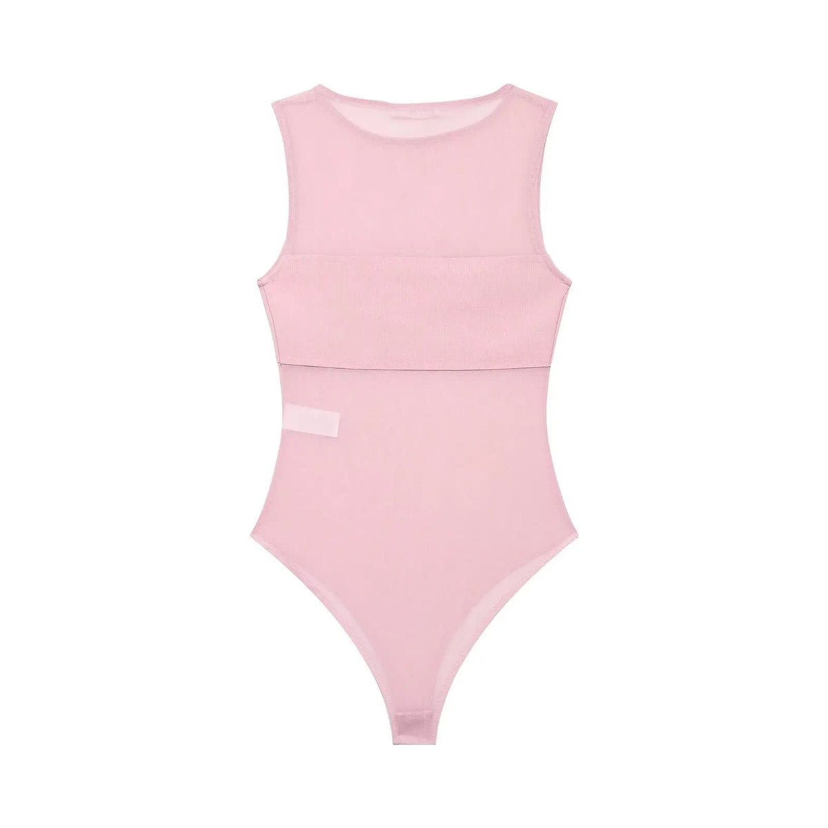 Women's Patchwork Silk Mesh Jumpsuit WHEF