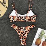 2026 Sexy Leopard Brazilian Bikini Female Swimsuit Women Swimwear Two Pieces Bikini Set High Cut Push Up Bathing Suit Swim Lady