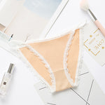 2023 Sexy Women's Panties Breathable Cotton Underwear Sweet Lace Lingerie Cute Female Briefs Comfort Striped Underpants Hot Sale