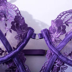 Toucheart Sexy Jumpsuit Embroidered Printing See-Through Sexy Lingerie For WomenHollow Out Backless Sexy Pajamas Jumpsuit New