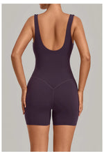 New Summer U-neck Beautiful Back Yoga Jumpsuit Women Sleeveless Tight Sports One Piece Suit Outdoor Gym Running Fitness Overalls