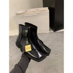 Designer Vintage Women Ankle Boots Fashion Square Toe Shoes Spring Autumn Flats Ladies Short Booties 2025