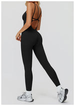 Women Yoga one-piece Jumpsuit Fitness Sports Overalls Gym Clothin Pilates Workout Clothes Outfit push-up Activewear Sportswear