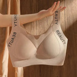 Seamless Wireless Bra One-Piece Vest Lingerie for Women Lift and Support Side Smoothing Push-Up Full Coverage Bra Small Chest