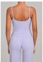 GYM Tank Top With Built In Bra women's Yoga clothing running Square Neck fitness vest beautiful back sports Workout