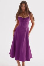 Sexy Low Cut Spaghetti Strap Maxi Dresses For Women Color Flower Printed Chest Wrap Bowknot Leace-up Long Dress Elegant Vestidos