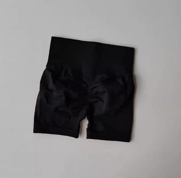 Women's High Waist Sports Shorts Peach Hip Lifting Waist Tightening Slimming Running Training Fitness Clothing