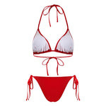 S - XL Striped Long Sleeve Cover Up Bikini Female Swimsuit Women Swimwear Bather Bathing Suit Swim Three-pieces Bikini set K8128