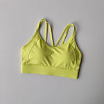 Women's Summer Shock-absorbing Running Yoga Tank Top with a Beautiful Contrasting Sports Bra and a Professional Pilates Bra
