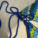 Sexy Yellow Patchwork Bikini Women Knitted Wave Push Up Micro Swimsuit 2025 Brazilian Beach Bathing Suit Bandage Thong Swimwear