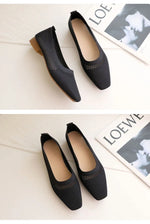 Breathable Mesh Fashion Flats For Women Spring Summer Flat Shoes Square Toe Slip-on Loafers Soft Sole Girls Daily Walking Shoes