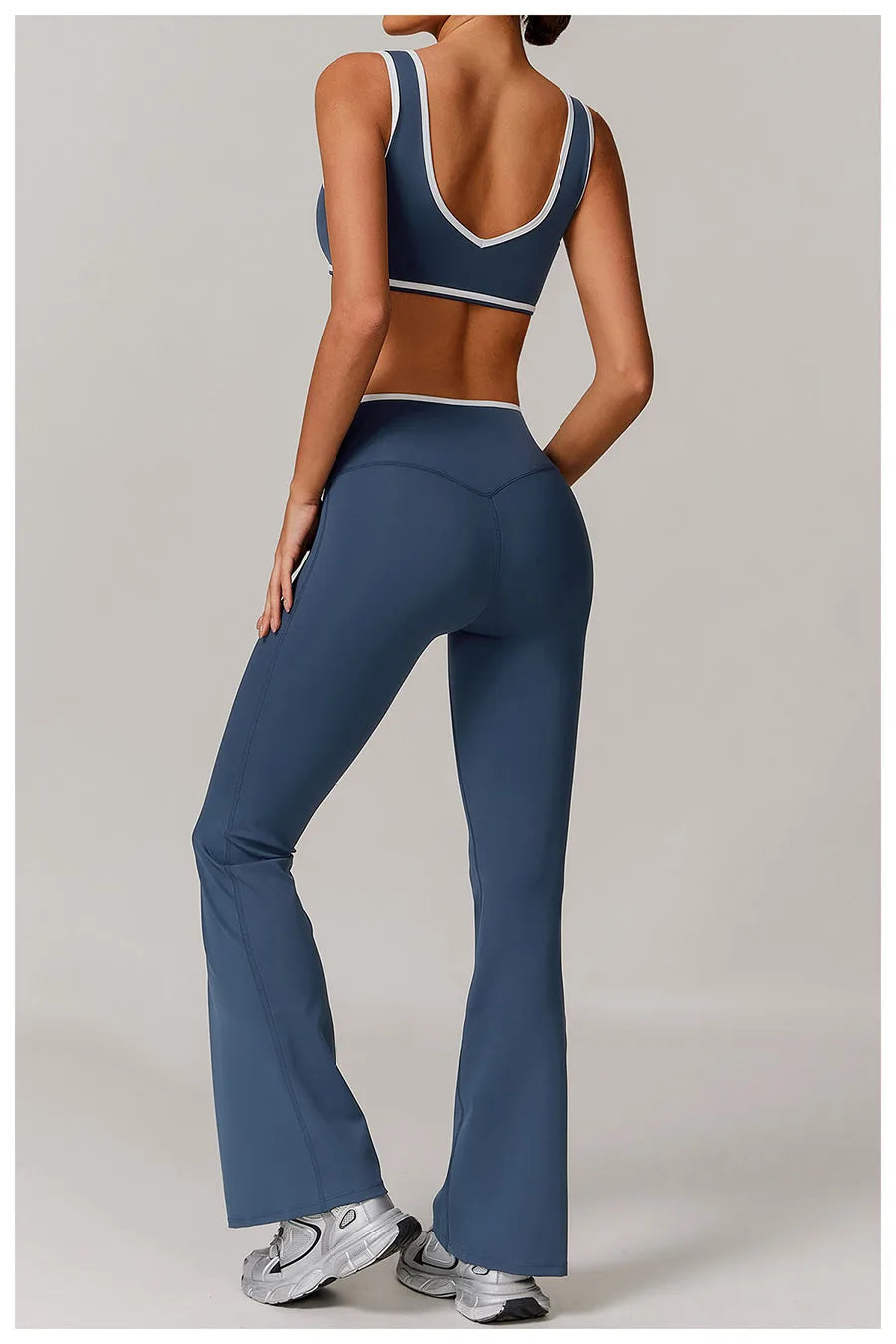 Yoga Set2 Pieces Workout Outfits Fitness Sportswear Gym Tracksuit High Waist Leggings Sports Bra Athletic Wear Women Clothes