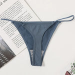 1PC Women Thongs Seamless G-String Panties High Leg Cut Sexy Lingerie Low Waist Underwear Female T-Back M-L