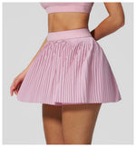 Golf Tennis Skirts with Pocket Women Gym Running Pleated Skorts Outdoor Sports Fitness Slim Shorts High Waist Yoga Golf Skirt