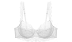 MOYISU Pure Desire Lace Bra Set Women Sexy Anti-Sag Push Up Bralette Sheer Underwear for Big/Small Chest Comfort Support
