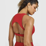 NCLAGEN Softmotion High Neck Sports Bra Push-up High Suport Gym Tank Top Fitness Pilates Running Sports Underwear Workout Yoga