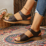 Summer Silver Thick Sole Sandals Women Comfortable Hollow Out Non Slip Platform Sandles Woman Hook Loop Soft Sole Casual Sandals
