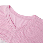 Women T-shirt V Neck Short Sleeve Numbers Print Loose Summer Tops Streetwear for Casual Daily