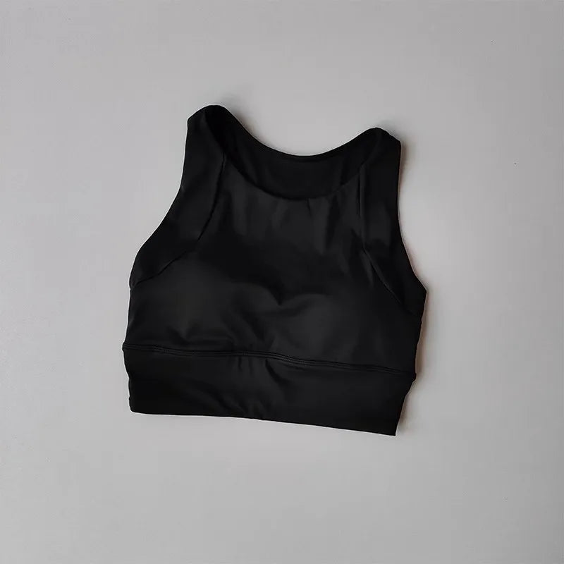 Women's Professional Shock-Absorbing Yoga Sports Vest One-Piece Gathering Sports Bra Running Collection with Breast Support