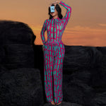 Sexy Mesh Swimsuit 2026 Tren Fashion High Waist Surfing Belly Control Swimwear 2pcs Outfits Long Sleeve Top Long Pant Cover Up