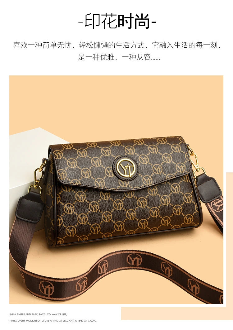 New Fashion Luxury Brand Women's Shoulder Bag High Quality Lady Crossbody Bag Round Women's Wallet Waterproof Women's Handbags