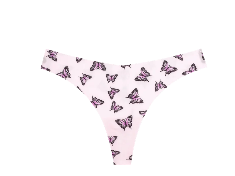 5Pcs Women G-string Seamless Sweet Fruit Thongs Low-waist Panties Ladies Soft Cute Thongs Female S-XL T-Back Panties Underwear
