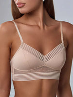Sexy lace U-shaped backless lingerie for women without steel rings beautiful back bra ultra-thin invisible bra cross-border b