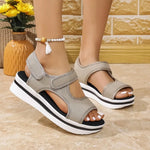 Women Summer ShoesNew Mesh Fish Platform Sandals Women's Open Toe Wedge Sandals Ladies Light Casual Shoes Zapatillas Muje
