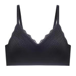 New Top Lace Seamless Women's Underwear Small Chest Gathered Non-slip No Steel Ring Sexy Sling Beautiful Back Bra Thin Section