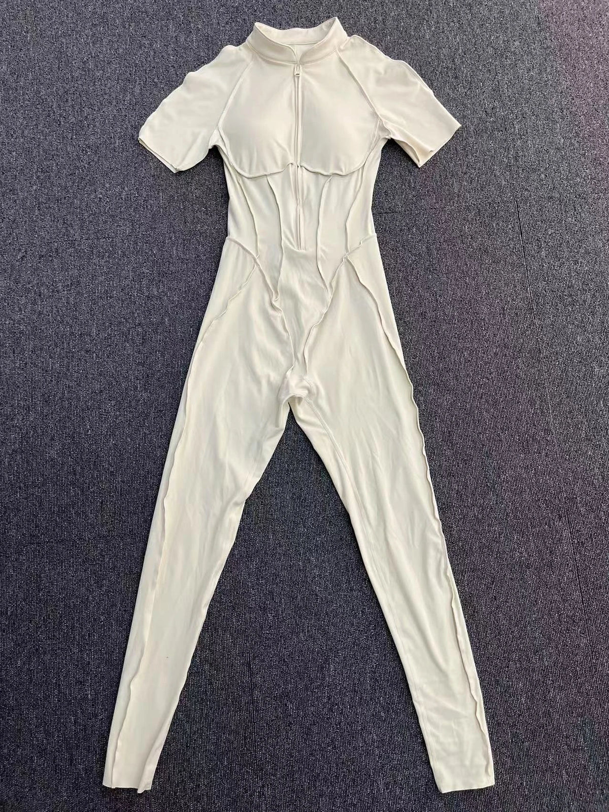 With Zipper Hollow Back Yoga Jumpsuit Sportswear Women Gym Clothes Running Fitness Yoga Backless Bodysuit