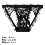Sexy T-back Mesh Gauze Low Waist Hollow Hip G-String Briefs Women Accessory Erotic Pajamas Lace Lingerie Sex Thongs Babydoll