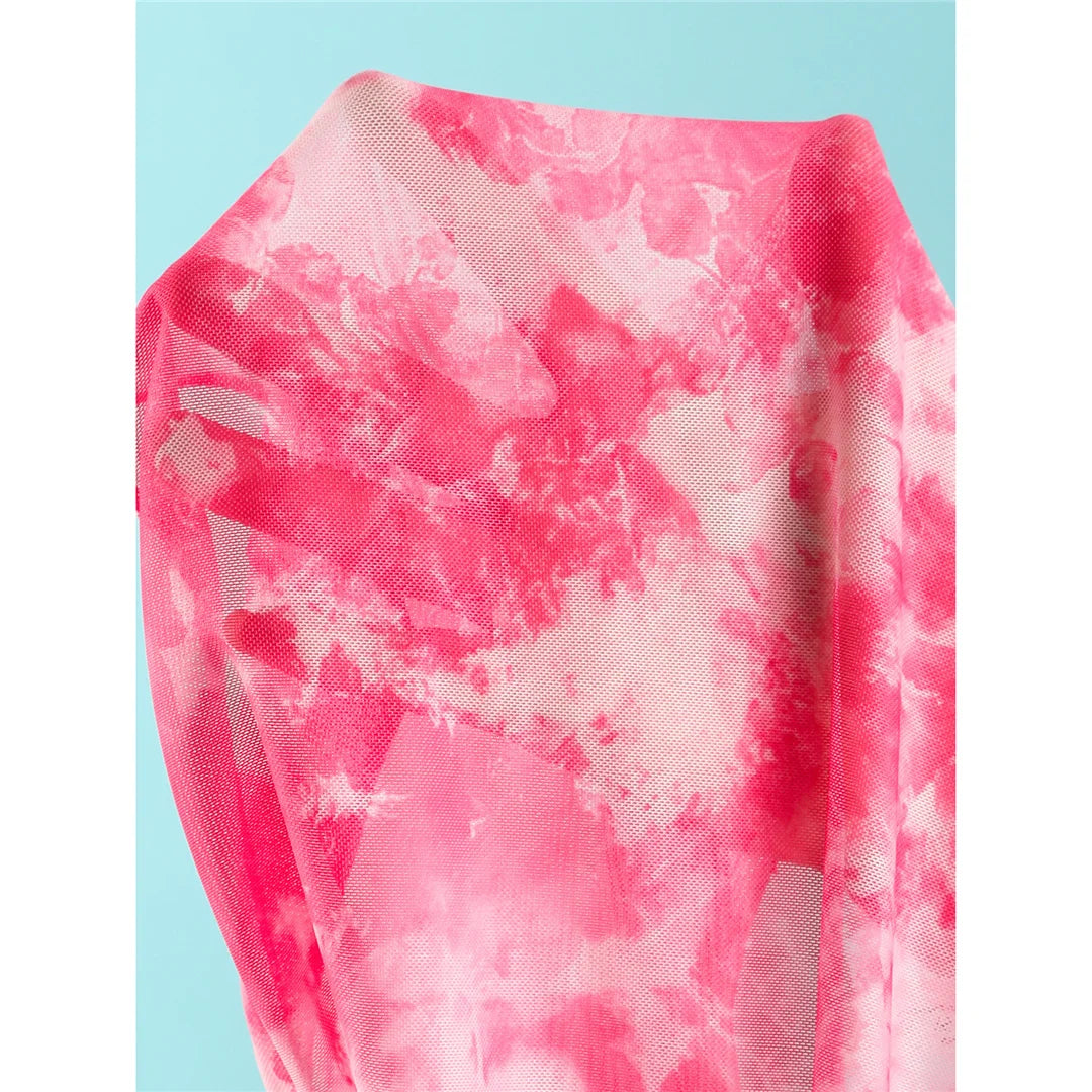 3PCS New With Skirt Tie Dye Halter Bikini Women Swimwear Female Swimsuit Bather Bathing Suit Swim Three-pieces Bikini set K8069