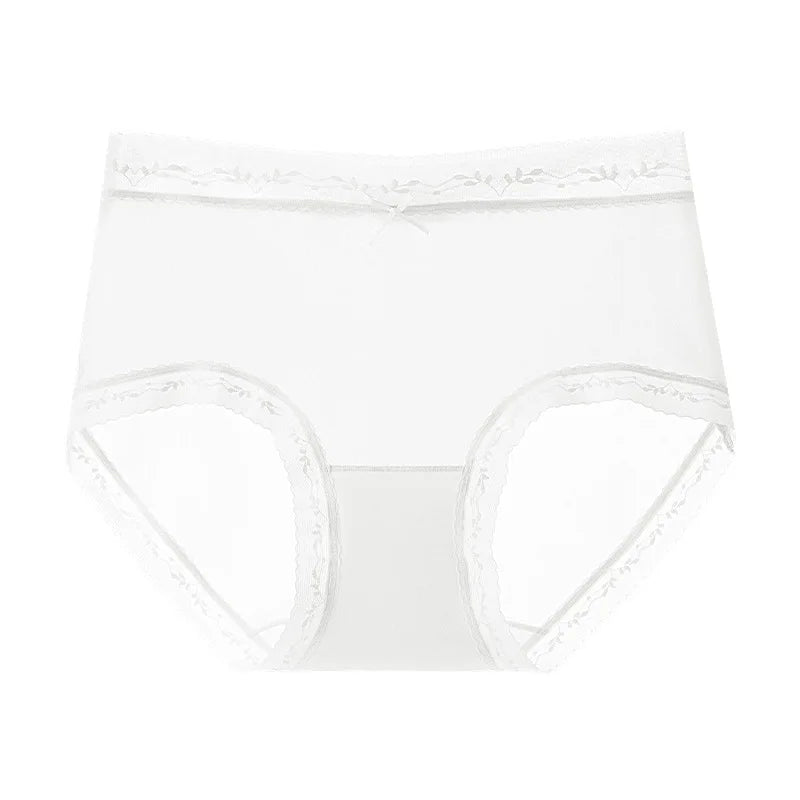 Girls' Ice Silk Underwear Seamless Pure Desire Mid-waist Briefs Breathable and Comfortable