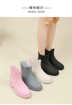 Rain Boots Women Garden Galoshes Waterproof Rubber Chelsea Boot Female Non-slip Rainshoes Fishing Water Shoes Botas Lluvia Mujer